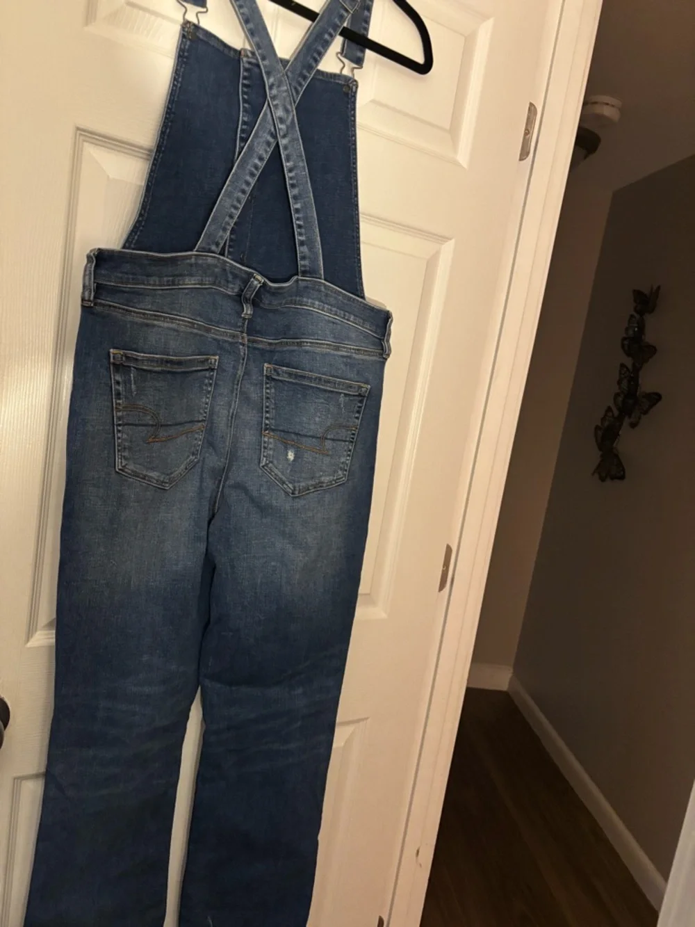 American Eagle Outfitters Men's Blue Denim Bib Overalls - Picture 2 of 7